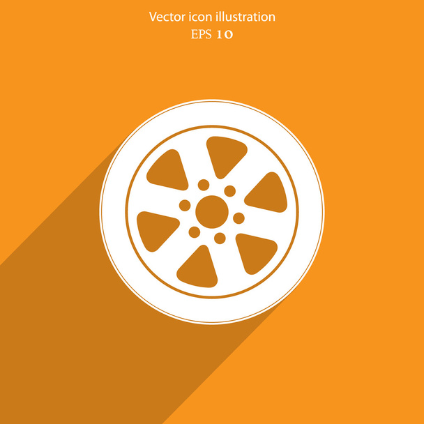 Vector tyre web icon. - Vector, Image