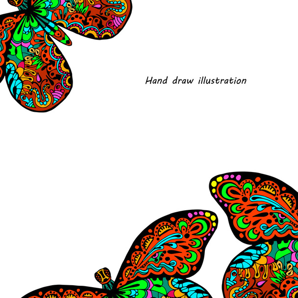 Шаблон бабочки
 - Вектор,изображение