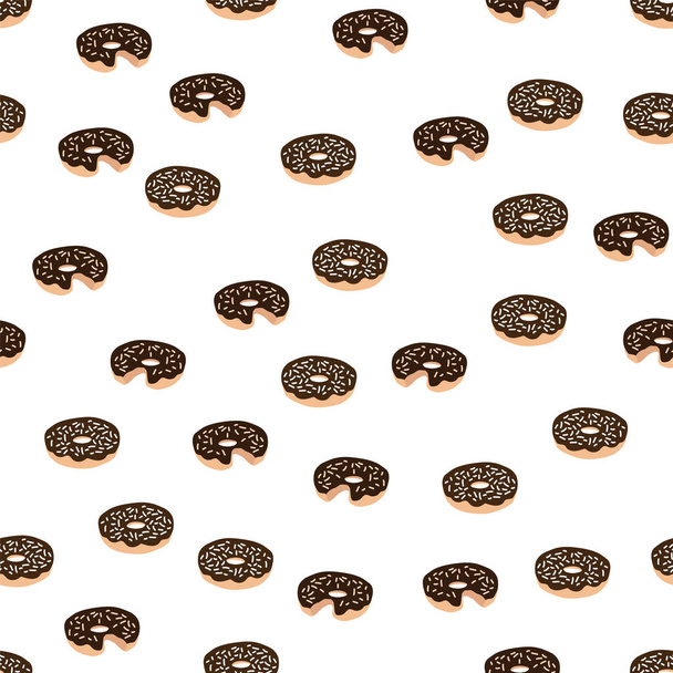 eenvoudige vector illustratie donuts patroon  - Vector, afbeelding