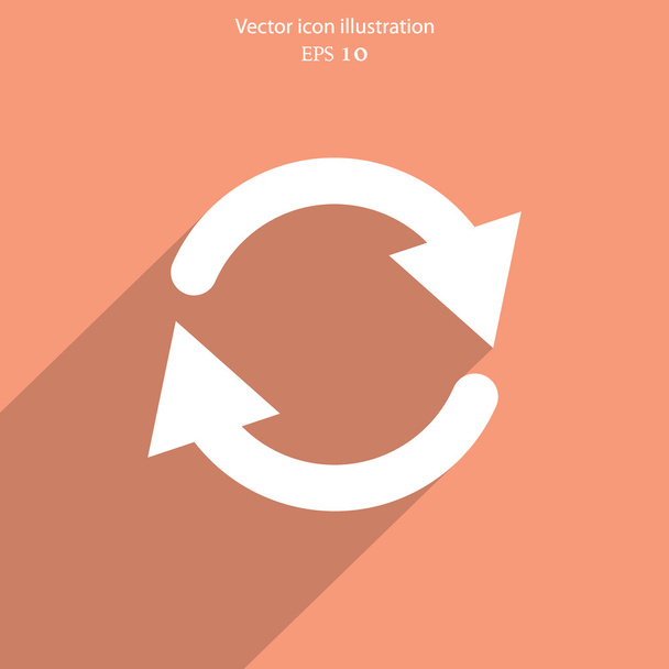 Vector update web icon. - Vetor, Imagem