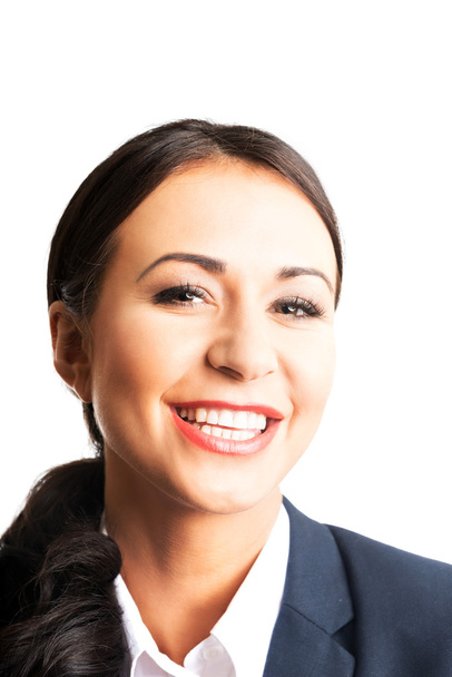 Confident business woman smiling to the camera - Foto, imagen