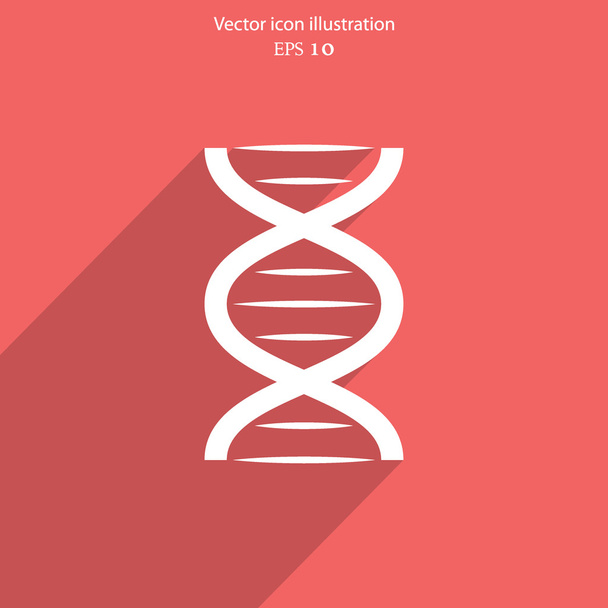 Vector DNA web icon. - Vektori, kuva
