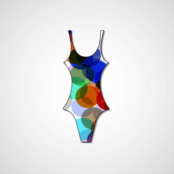 female swimsuit isolated - Vector, Image