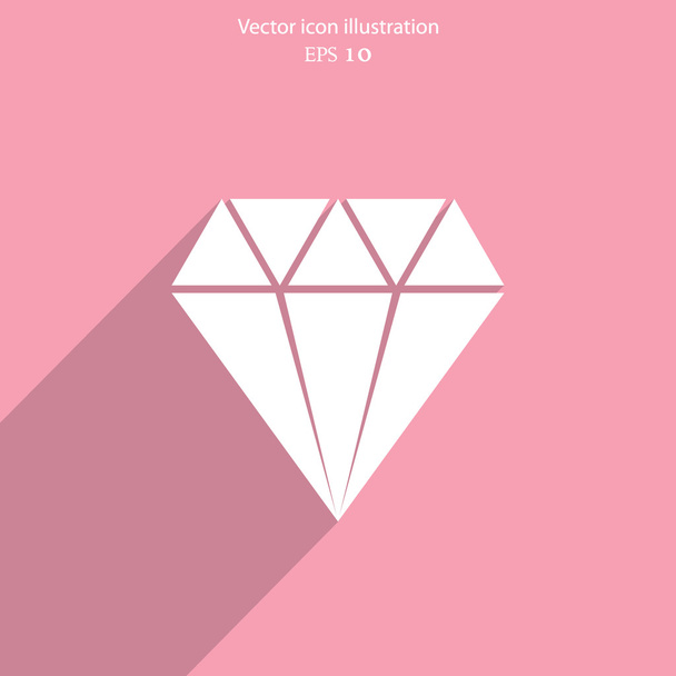 Vector diamond web icon. - Вектор, зображення