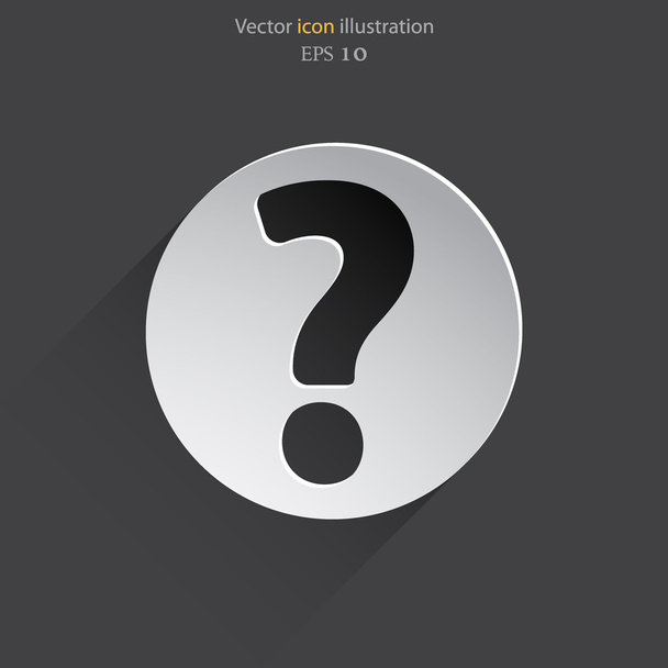 Vector pergunta web flat ícone
. - Vetor, Imagem