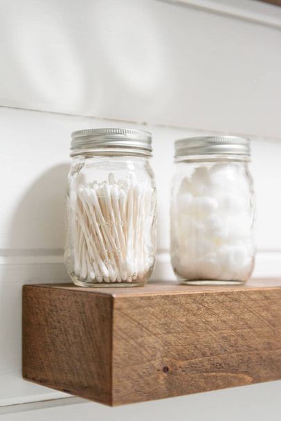 cotton swabs in a jar - Photo, Image