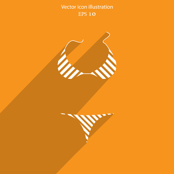 Vector swimsuit icon illustration. - Vektor, obrázek