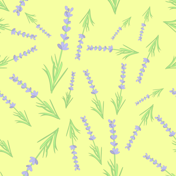 Lavendel Pastell nahtlose Verpackung Textilmuster - Vektor, Bild