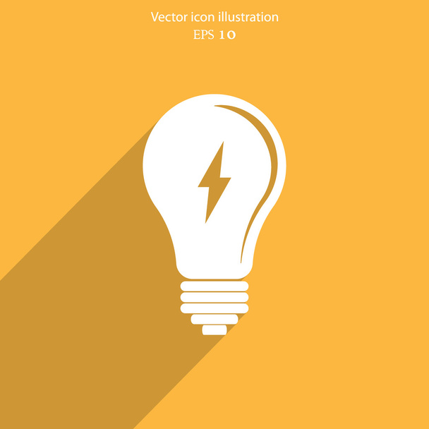 Vector Light bulb icon - Vetor, Imagem