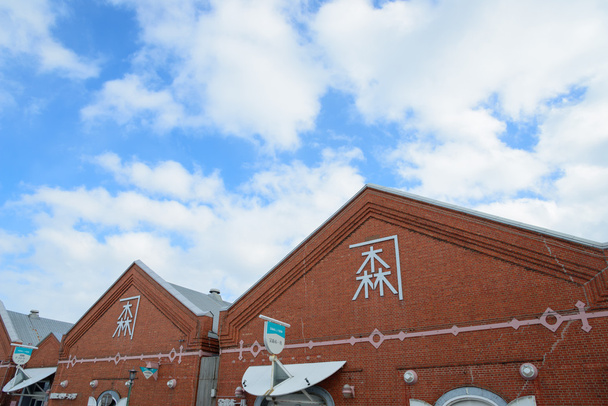 Kanemori Red Brick magazijn in Hakodate, Hokkaido - Foto, afbeelding