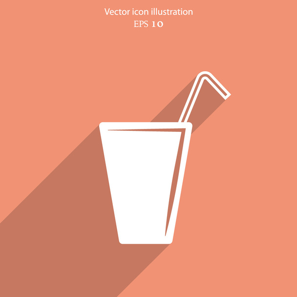 Vector juice glass - Вектор, зображення