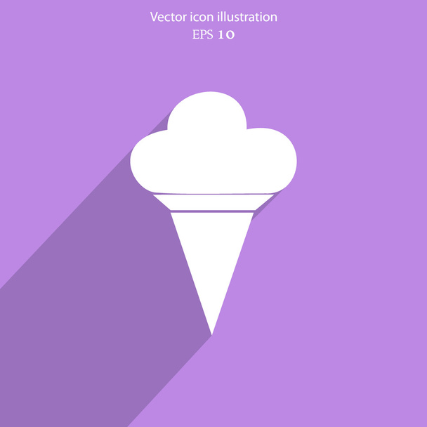 Vector ice cream web icon - Vector, imagen