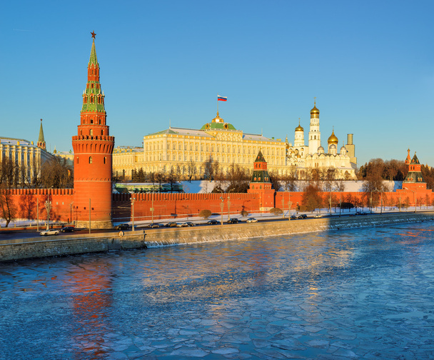 moskau kremlin im winter, moskau, russland - Foto, Bild