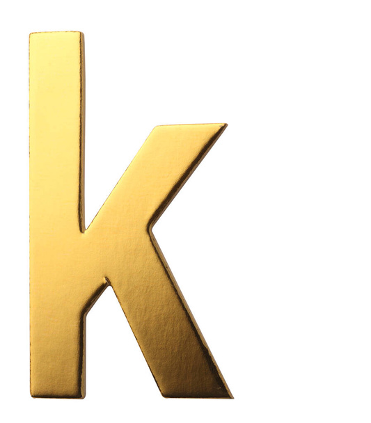 γράμμα k που απομονώνονται σε λευκό φόντο   - Φωτογραφία, εικόνα