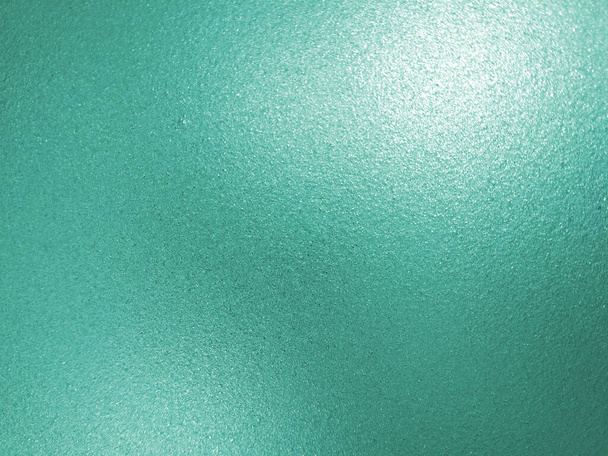 Felülnézet, Absztrakt elmosódott sötét festett világos zöld cián szín textúra háttér grafikai tervezés, tapéta, illusztráció, kártya, prospektus, bemutató, kék szín - Fotó, kép