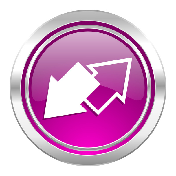 exchange violet icon  - Foto, imagen