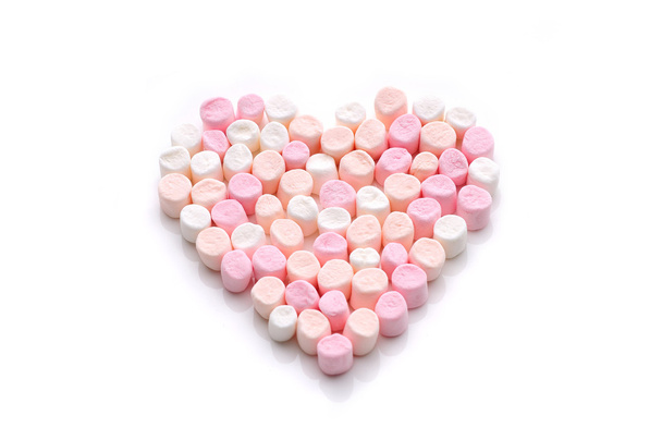 Valentine's day marshmallow heart - Фото, изображение