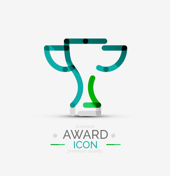 Award pictogram, logo. - Vector, afbeelding