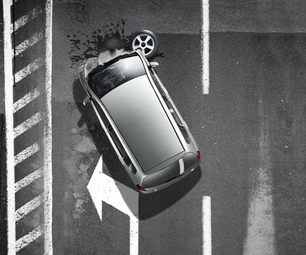 自動車事故と事故 - 写真・画像
