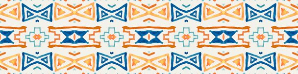 Nahtlose Hintergrundmusik. Handgezeichneter einheimischer afrikanischer Druck. Vintage Hintergrund maya. Kunst Stammesstruktur. Mexikanisches Muster für Stoff. Abstrakter Hintergrund des amerikanischen Maya-Designs. - Foto, Bild