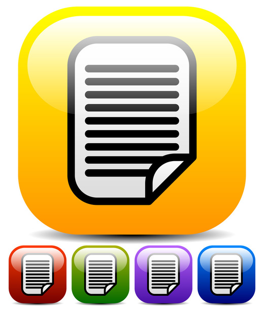 Note, paper icon - Vector, afbeelding