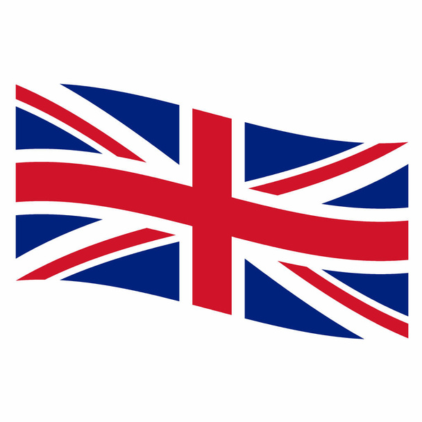 Bandera del Reino Unido ondulada - Foto, Imagen