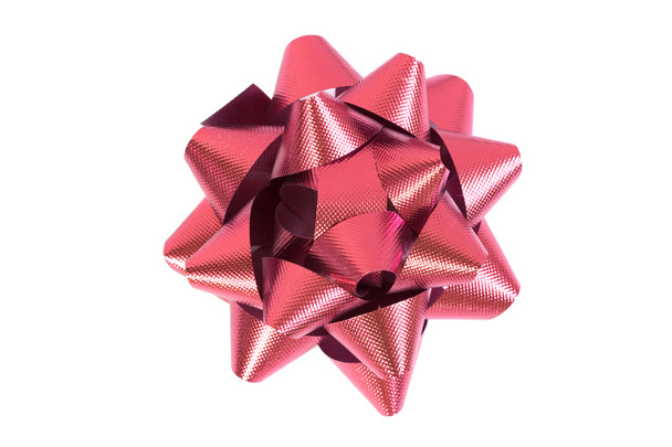 Crimson shiny bow - Foto, afbeelding