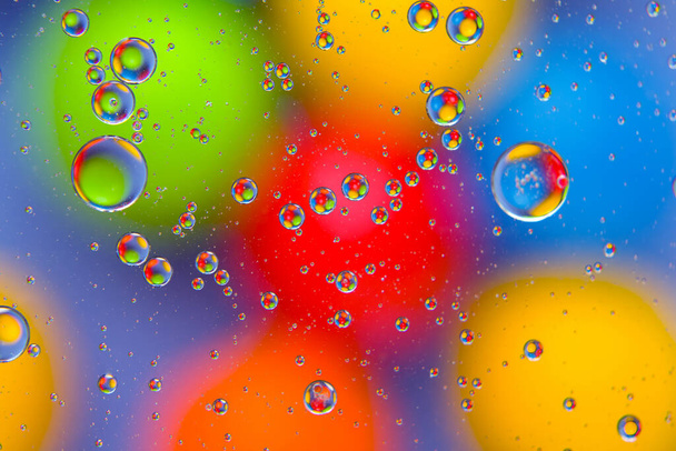 textura de fundo abstrata na forma de manchas redondas de cor embaçada - Foto, Imagem