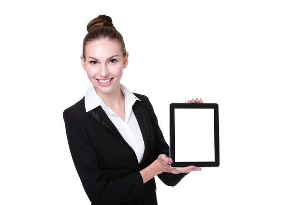 Business Woman or teacher using tablet pc - Photo, Image