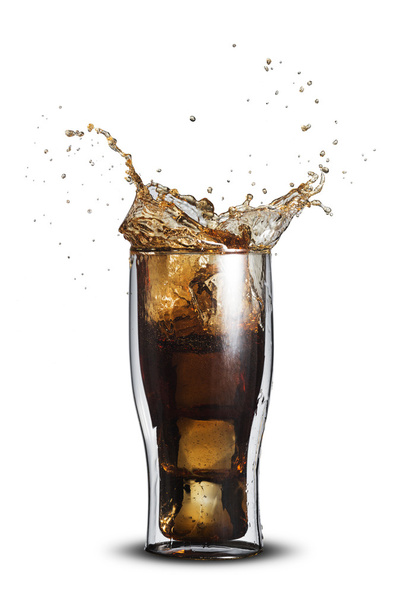 Cola Splash From Glass - Zdjęcie, obraz