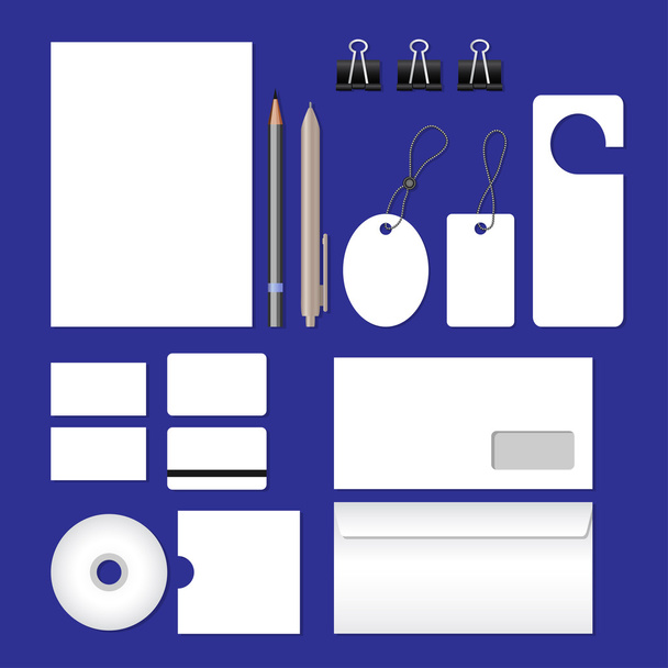 Office stationery set - Vector, afbeelding