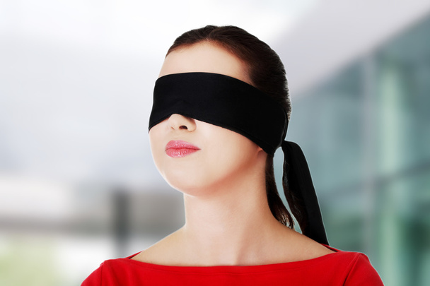 Blindfold woman - Valokuva, kuva