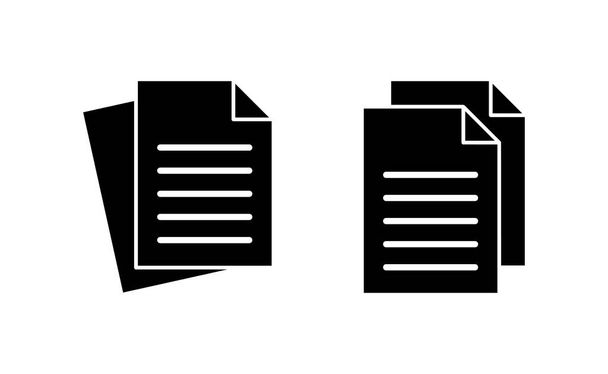 Document icon vector for web and mobile app. Paper sign and symbol. File Icon - Vector, Image