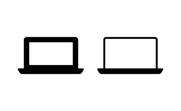 Vetor de ícone de laptop para web e aplicativo móvel. sinal de computador e símbolo - Vetor, Imagem