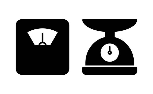 Вектор иконок Scales для веб и мобильного приложения. Масса знака и символа - Вектор,изображение