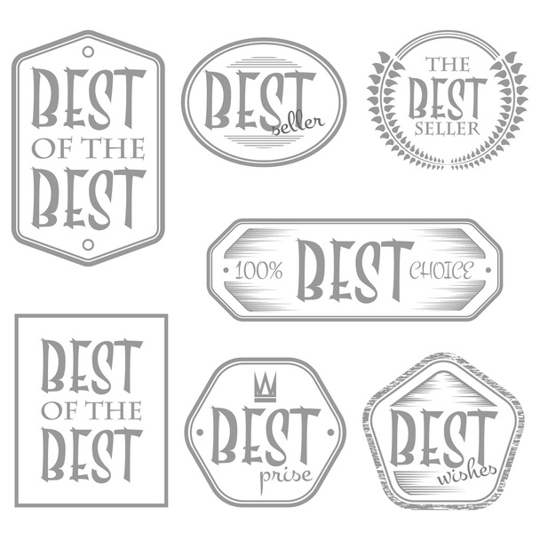 collection de badges vintage vectoriels
 - Vecteur, image