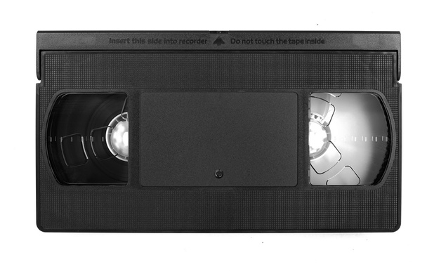 VHS-Videokassette isoliert auf weißem Hintergrund - Foto, Bild