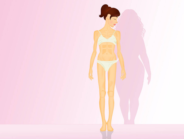 concept d'anorexie et de boulimie - Photo, image