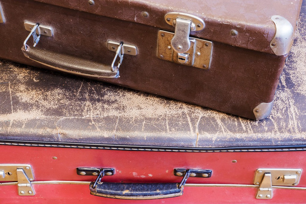 Two old suitcases - 写真・画像