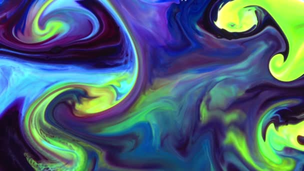 Hidas liike Makro Abstrakti kuvio Taiteellinen konsepti Väri Liukuva pinta Nestemäinen maali Splashing Art suunnittelu rakenne
 - Materiaali, video