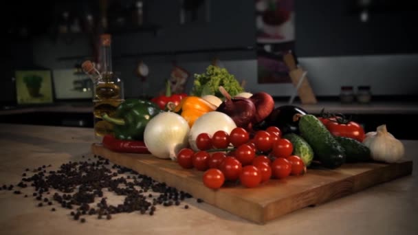 Vegetable still life. - Materiał filmowy, wideo