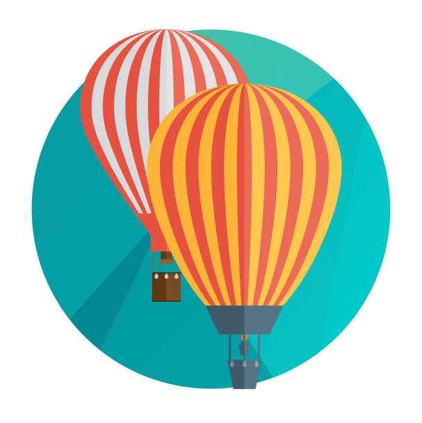 Flat air balloons - Вектор, зображення