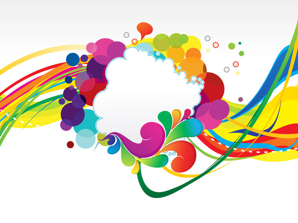 abstract colorful rainbow explode background - Wektor, obraz