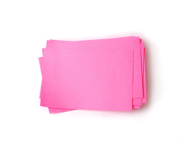 Stack of sticky note on white background - Photo, Image