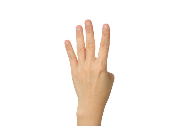 žena ruka ukazující znamení - Fotografie, Obrázek