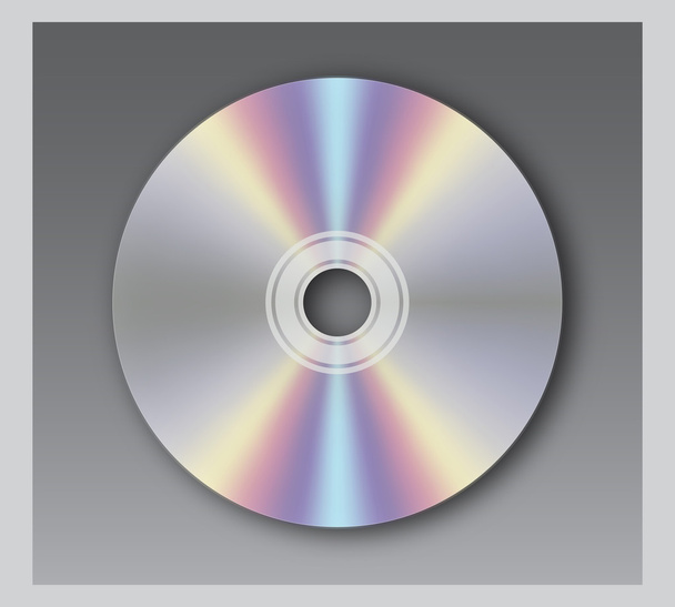CD sobre fondo blanco
 - Vector, Imagen