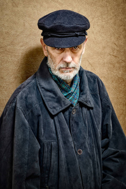 "Portrait of a Man with Beard and a Cap" - Photo, Image