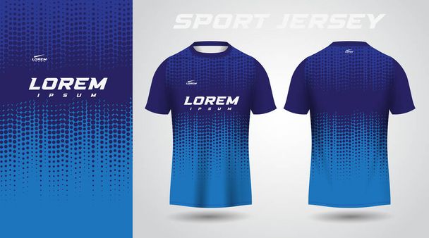 mavi gömlekli spor forma tasarımı - Vektör, Görsel