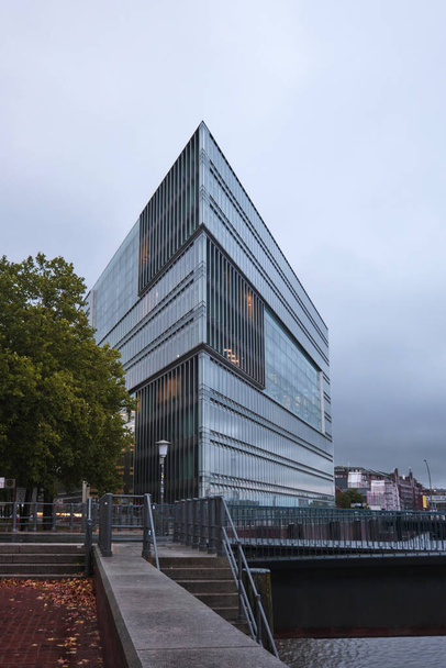 Hamburg, Germany - Sept 2022: Deichtorcenter, modern office building ZDF Headquarter - Photo, Image