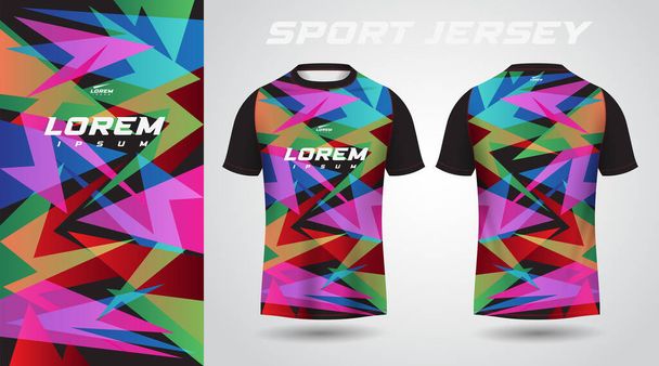 kolorowe koszulki sportowe jersey design - Wektor, obraz